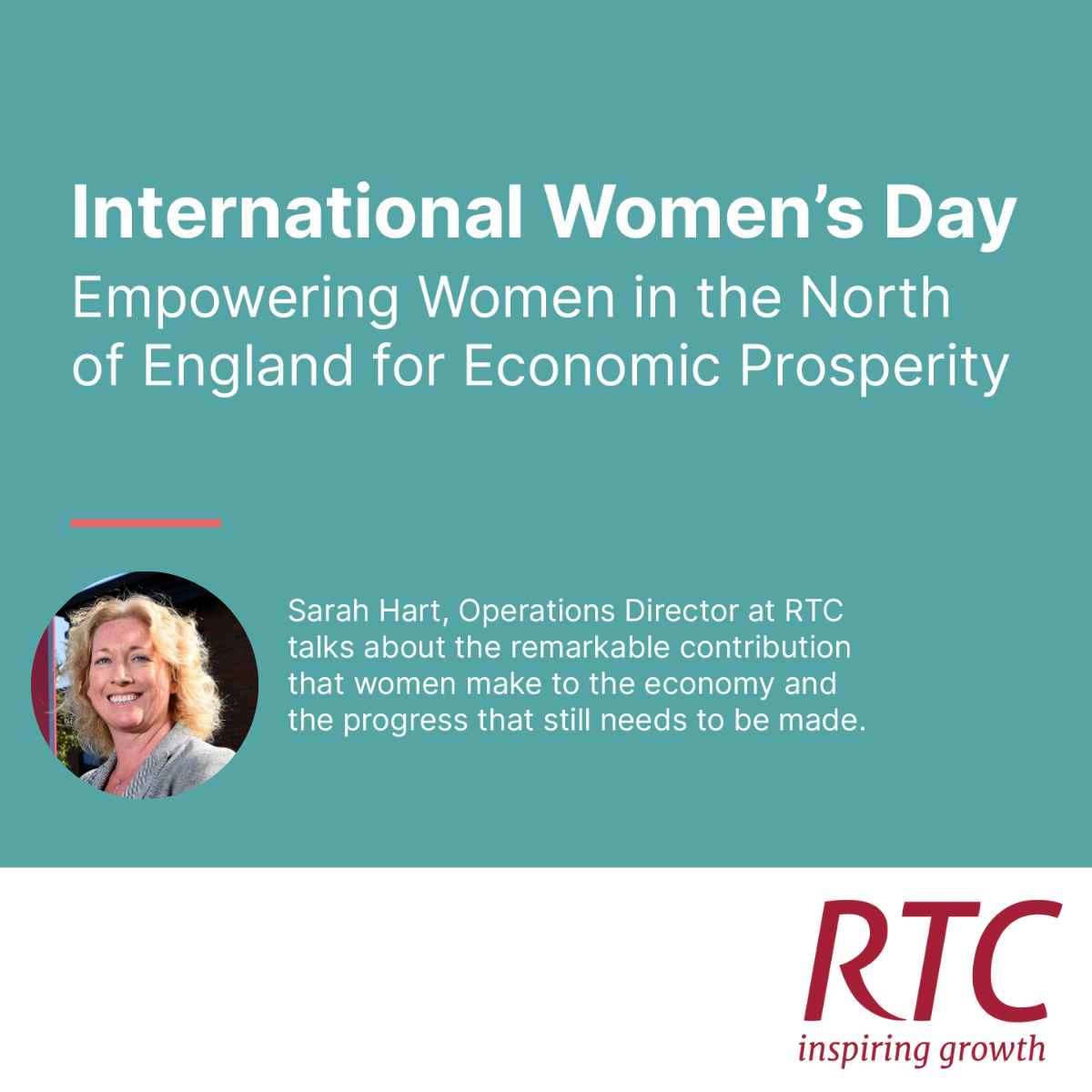 Unleashing Potential: Empowering Women in the North of England for Economic Prosperity - Sarah Hart 